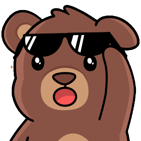 Sunglasses What Sticker by BEARISH