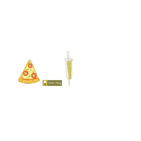 littleitalygrp pizza stay safe vaccinated vaccination Sticker