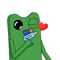 Crushing On You Sticker by fwogs