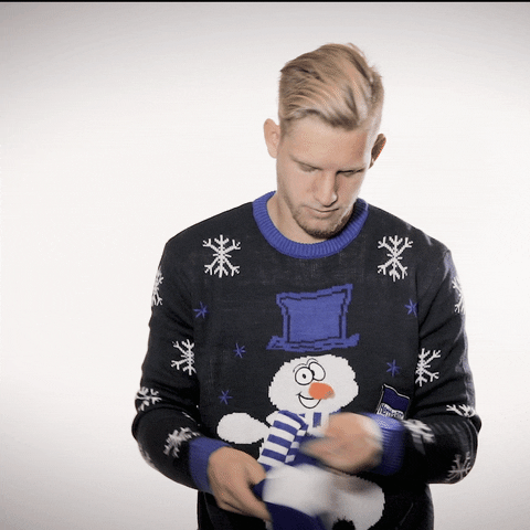 christmas snow GIF by Hertha BSC