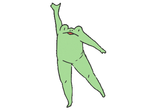 Frog Takashi Sticker by Nou