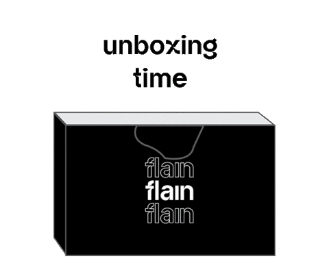 Box Unboxing Sticker by Flain Shop