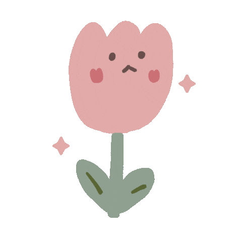 Pink 花 Sticker