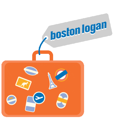BostonLoganAirport flying plane airport tickets Sticker