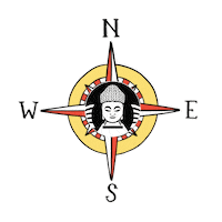 Compass Buddha Sticker by ArtBouquetlv