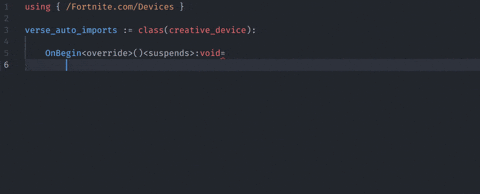 Demo of auto-importing