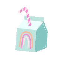 LucileL rainbow drink happyhour heymaca Sticker