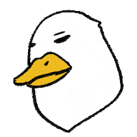 bird duck Sticker by Goose Tang