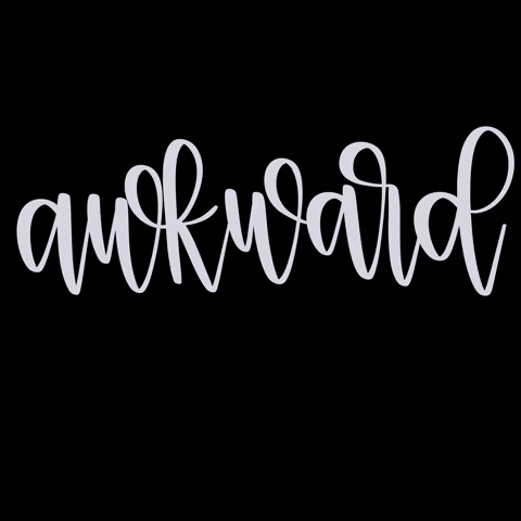 Awkward Calligraphy GIF