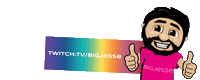 Rainbow Thumbs Up Sticker by JLawrence Photography
