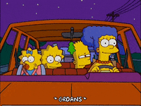 driving bart simpson GIF