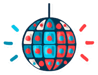 Dance Disco Sticker by Alphadog