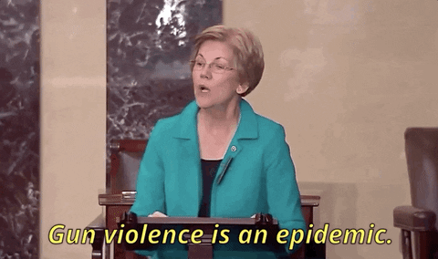 Elizabeth Warren Gun Violence GIF