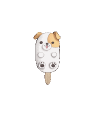 aksimils ice любовь мороженое песик Sticker