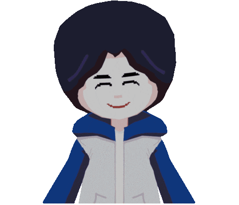 Happy Pixel Art Sticker
