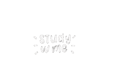 Lettering Studying Sticker