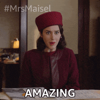 Season 4 Reaction GIF by The Marvelous Mrs. Maisel