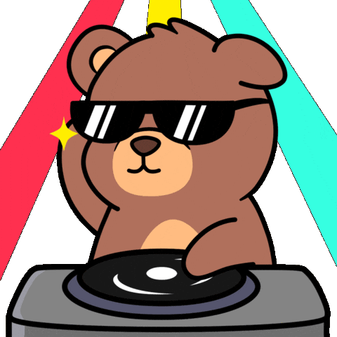 Teddy Bear Party Sticker by BEARISH