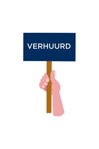 Sorenco hand immo vastgoed verhuurd Sticker