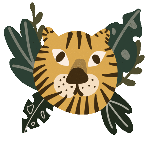 Plant Tiger Sticker