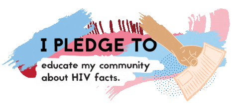 Community Pledge Sticker by Let's Stop HIV Together