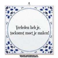 Dromen Verandering Sticker by Tegelspreuken.nl