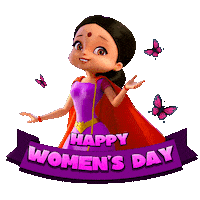 Her Story International Womens Day Sticker by Chhota Bheem