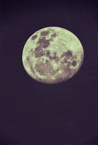 black and white moon GIF
