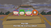scared eric cartman GIF by South Park 