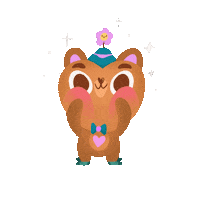 Teddy Bear Love Sticker by Kei Saavedra