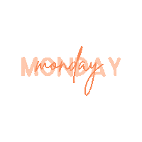 Days Of The Week Monday Sticker