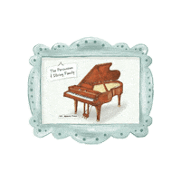 Grand Piano Sticker by Courtney Woodward
