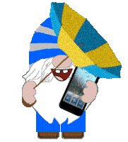 Heavy Rain Gnome Sticker