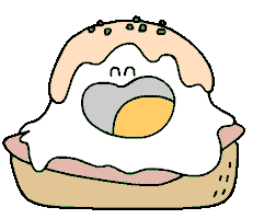 eggs benedict breakfast Sticker by CsaK