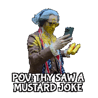 Mustard Condiment Sticker