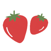 Illustration Strawberry Sticker by And Well Dressed