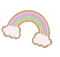 Rainbow Gold Sticker