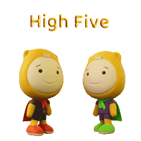 High Five Winning Team Sticker by Gumazing