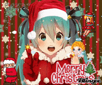 Katgyuhoney hatsune miku christmas hatsune miku navidad miku navidad hatsune miku merry christmas GIF