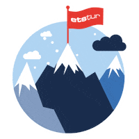 etstur mountain kayak tatil dag Sticker