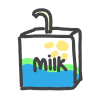 Drinks Milk Sticker