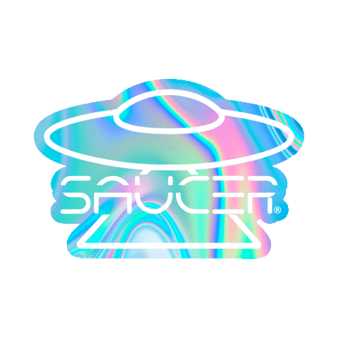 Flying Saucer Logo Sticker by SAUCER®