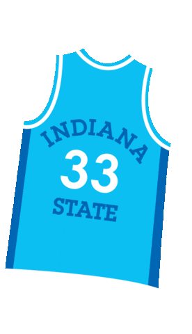 Go Blue Larry Bird Sticker by Indiana State University Marketing