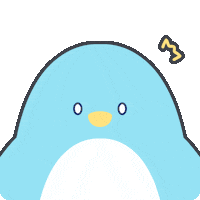 yenyendesign cute kawaii blue shock Sticker