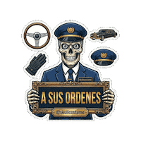 Skull Preparado Sticker