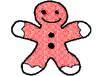 Happy Gingerbread Man Sticker