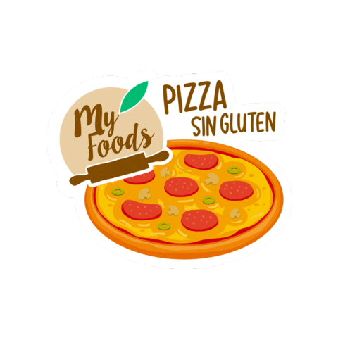 MyFoods amor pizza comida chile Sticker