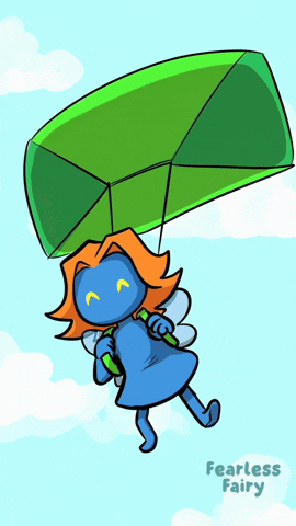 Flying Free Fall GIF by VeeFriends