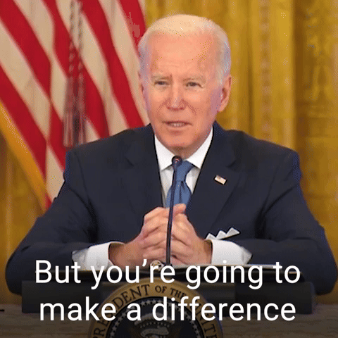 But you're going to make a difference...