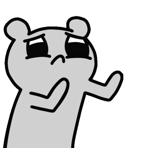 Sad Bear Sticker